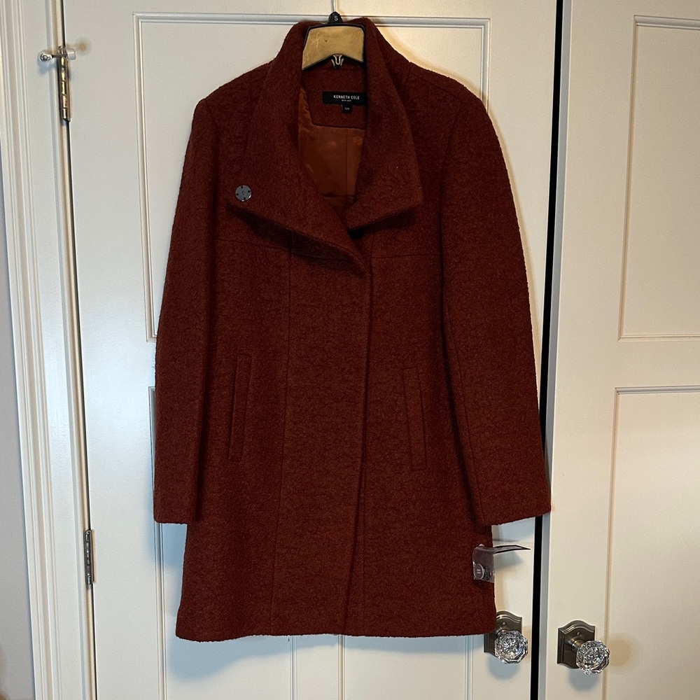 NWT Kenneth Cole Women's Rust Coat